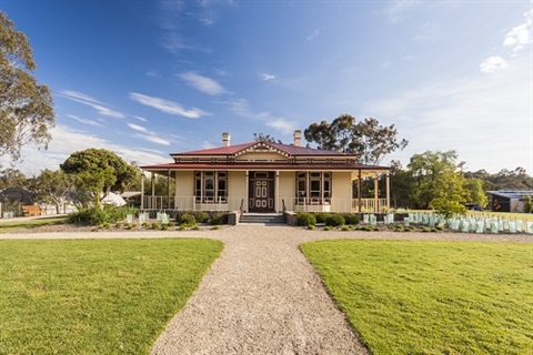 front view of historic homestead