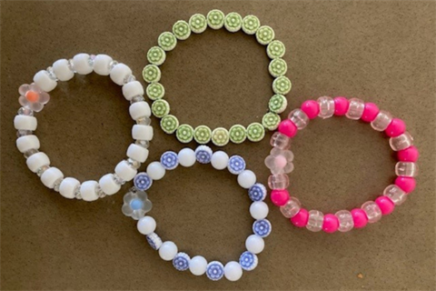 Picture of 4 handmade bracelets