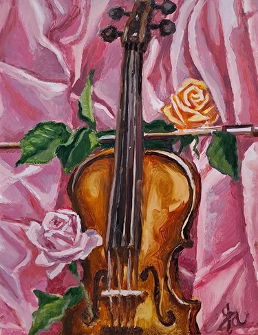 Josephine Armstrong Still Life with Violin